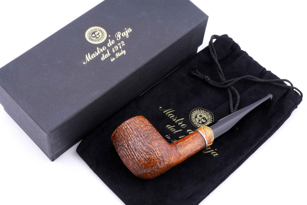 Трубка Mastro De Paja Pettinata Classica с цветным кольцом, M451-11