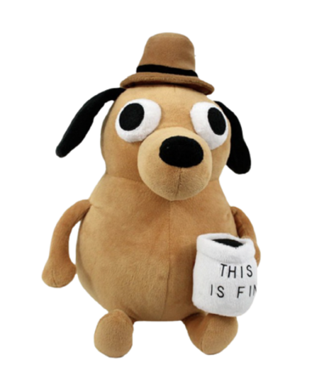 Мягкая игрушка This is fine