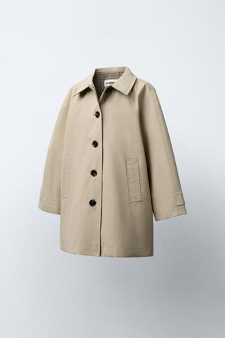ZARA Х BENSIMON ® ДЛИННЫЙ ТРЕНЧ, БЕЖЕВЫЙ