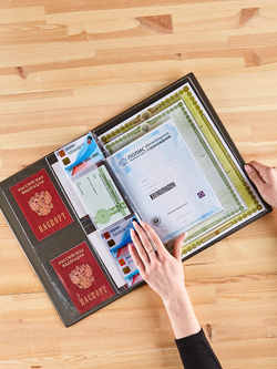 Папка для хранения семейных документов А4 c файлами