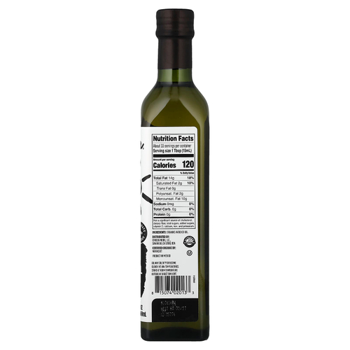 Chosen Foods, 100% чистое органическое масло авокадо, 500 мл (16,9 жидк. унции)