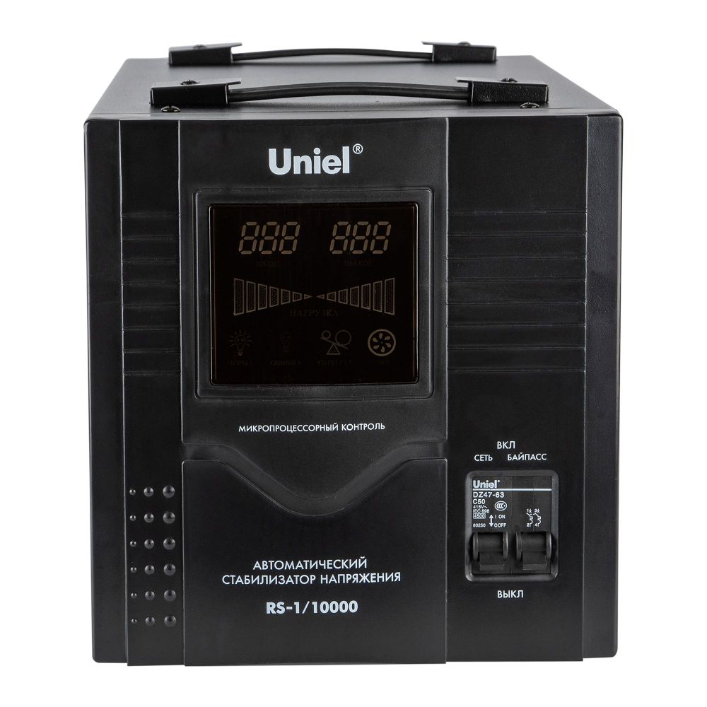 RS-1-10000 Стабилизатор Uniel релейный однофазный. 10.0 кВА.