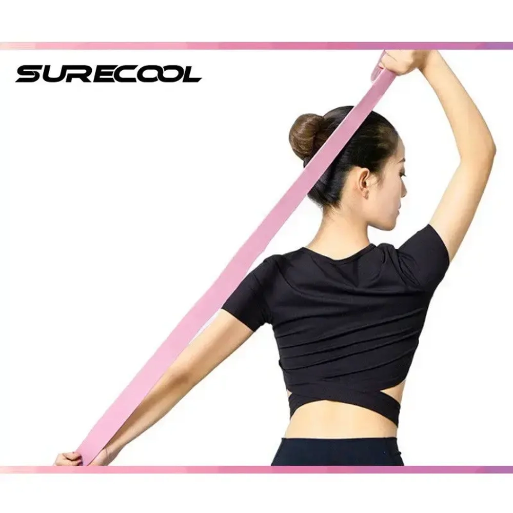 Резинка для фитнеса и растяжки TD-806, нагрузка 6 кг, розовый