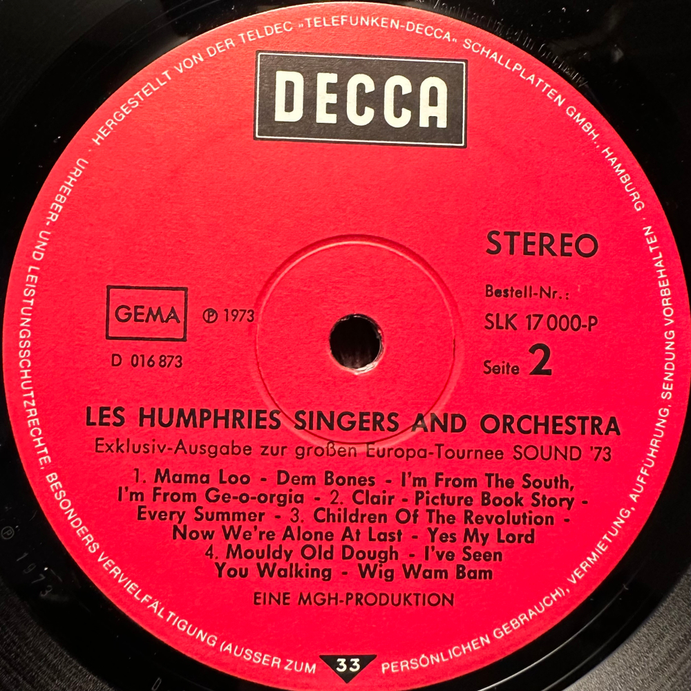 Les Humphries Singers & Orchestra - Sound '73 (Германия 1973г.)
