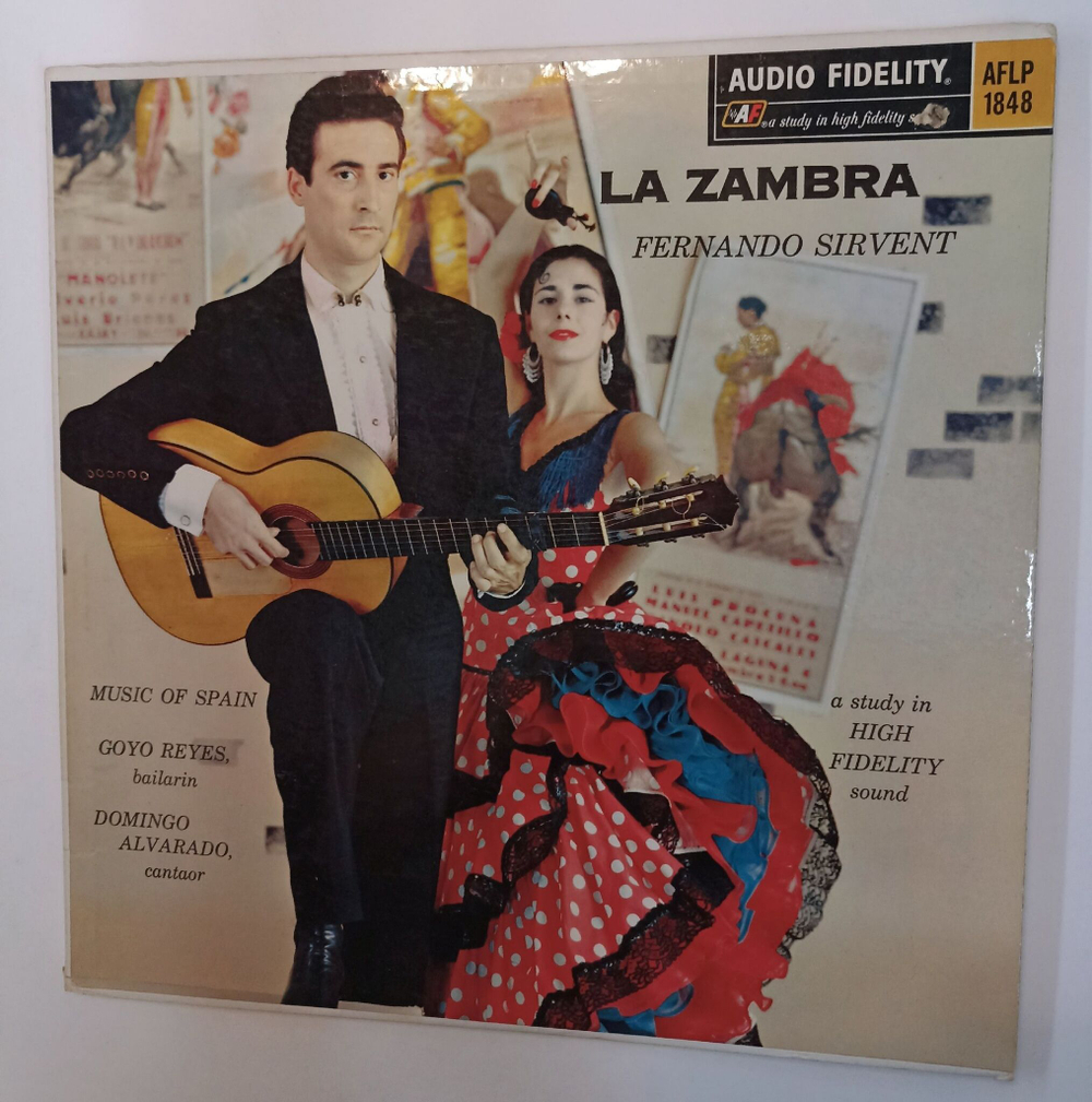 Винтажная виниловая пластинка LP Fernando Sirvent La Zambra (USA 1959)