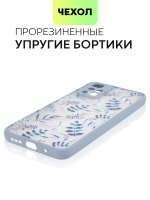 Чехол BROSCORP для Xiaomi Redmi 10 оптом (арт. XM-R10-ST-TPU-BLUE-PRINT)