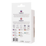 Фиолетовая анальная вибровтулка 14см ToyFa ToDo Twisty 358010