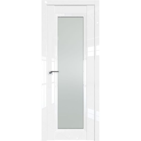 Межкомнатная дверь глянцевая Profil Doors 2.101L белый люкс остеклённая