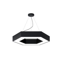 Светильник LED ЭРА Geometria SPO-123-B-40K-045 Hexagon 45Вт 4000К 2500Лм IP40 600*600*80 черный подвесной | Декоративные светильники Geometria