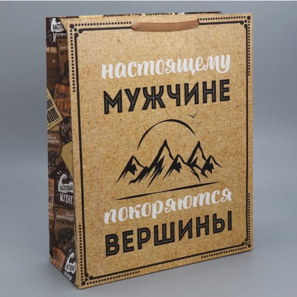 Пакет подароч "Для настоящего мужчины", 40×49×15