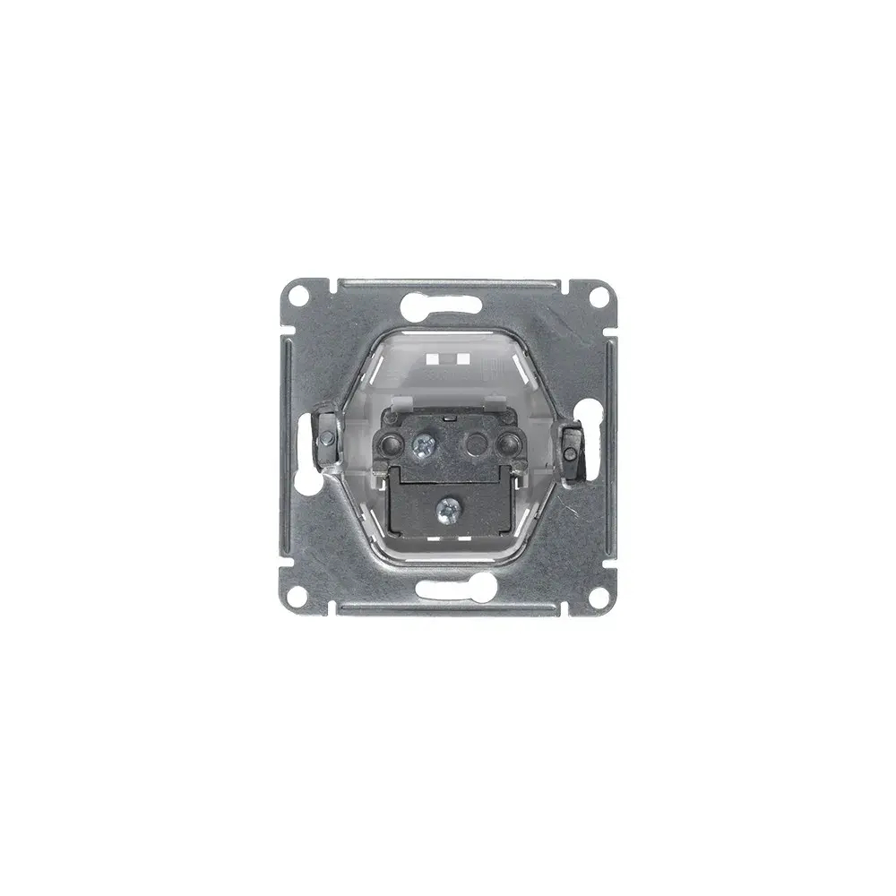 GLOSSA TV РОЗЕТКА оконечная 1дБ, механизм, ПЛАТИНА