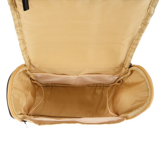 Несессер Torber, дорожный, чёрный/бежевый, полиэстер 300D ткань катионик, 27 х 22 х 11см