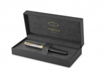 Перьевая ручка Parker Sonnet Premium Refresh BLACK, перо 18K, толщина F