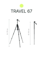 Штатив-монопод Raylab Travel 67 алюминиевый сплав (с головой)