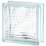 Стеклоблок Vitrablok Водопад 19x19x8 - Бесцветный