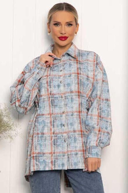 Рубашка Скай (голубая) Б14195-5М LT Collection