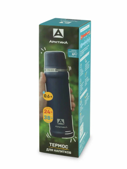 Термос бытовой, вакуумный, питьевой "Арктика" 600мл 111-600-BLT (синий)