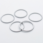 Коннектор Круг, цвет серебро (родий), размер 16 мм, толщина 1 мм, цена за 1 шт