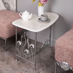 Столик декоративный Блюм - 2 Античное серебро