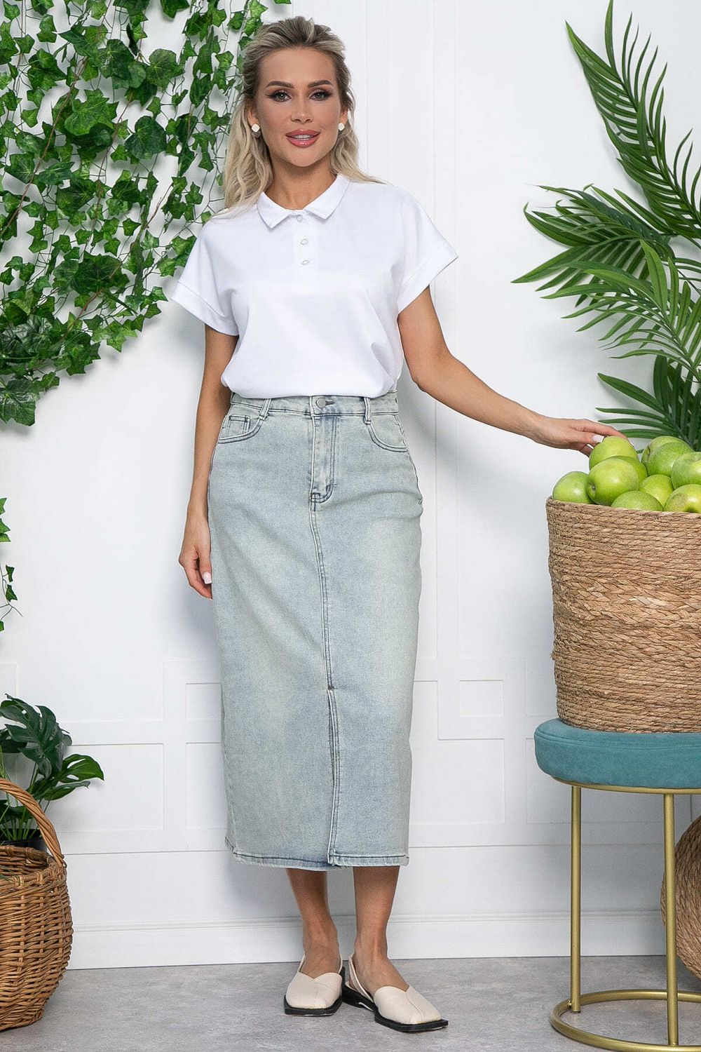 Поло Юлиана НЬЮ (белое) Б13634-10М LT Collection