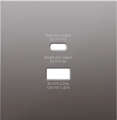 Donel R98 Сталь накладка для розеток USB A+C, серия DA