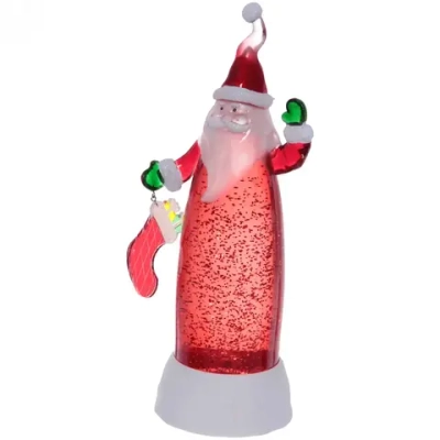 Сувенир с подсветкой «Дед Мороз с подарком» 28.5см