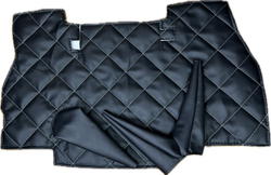 Коврик под рычаги КПП УАЗ 452, 3303 (белая нить ромб)