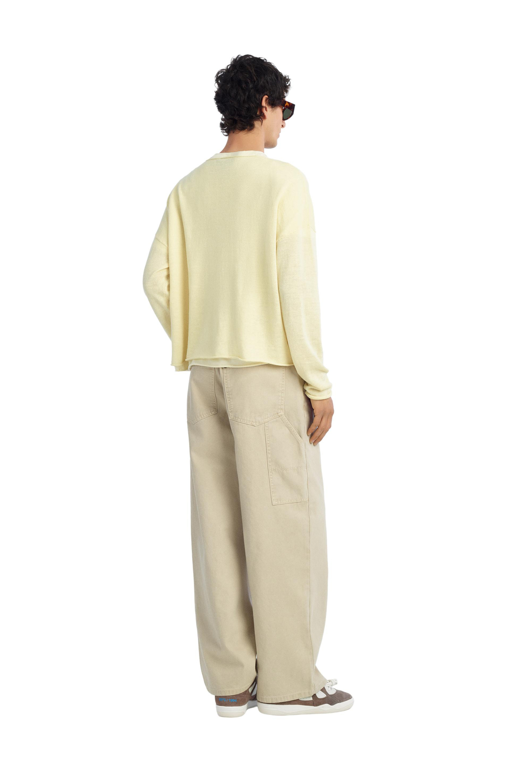 ZARA X BENITO ANTONIO СВИТЕР УКОРОЧЕННОГО КРОЯ, ЖЕЛТЫЙ