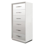 Комод вертикальный FRANCO 1028 CARMEN белый