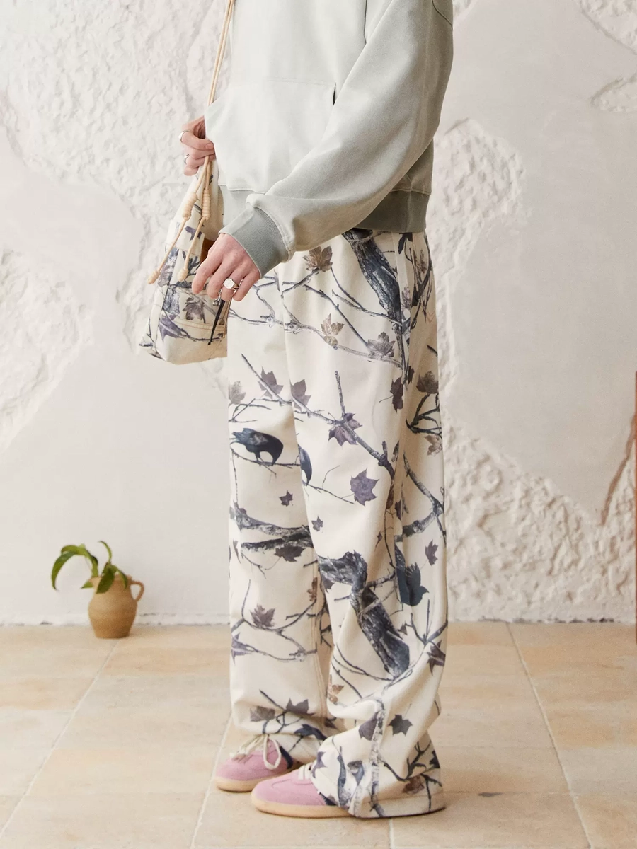 Брюки KREATE Trees Pattern Baggy Pants