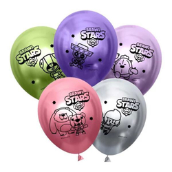 Воздушный Шар "Brawl Stars, Команда бойцов" 30 см