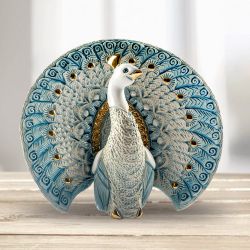 De Rosa Rinconada Статуэтка коллекционная Павлин белый