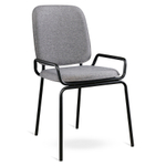 Стул LATITUDE Ror, Double Frame, рогожка, черный /серый