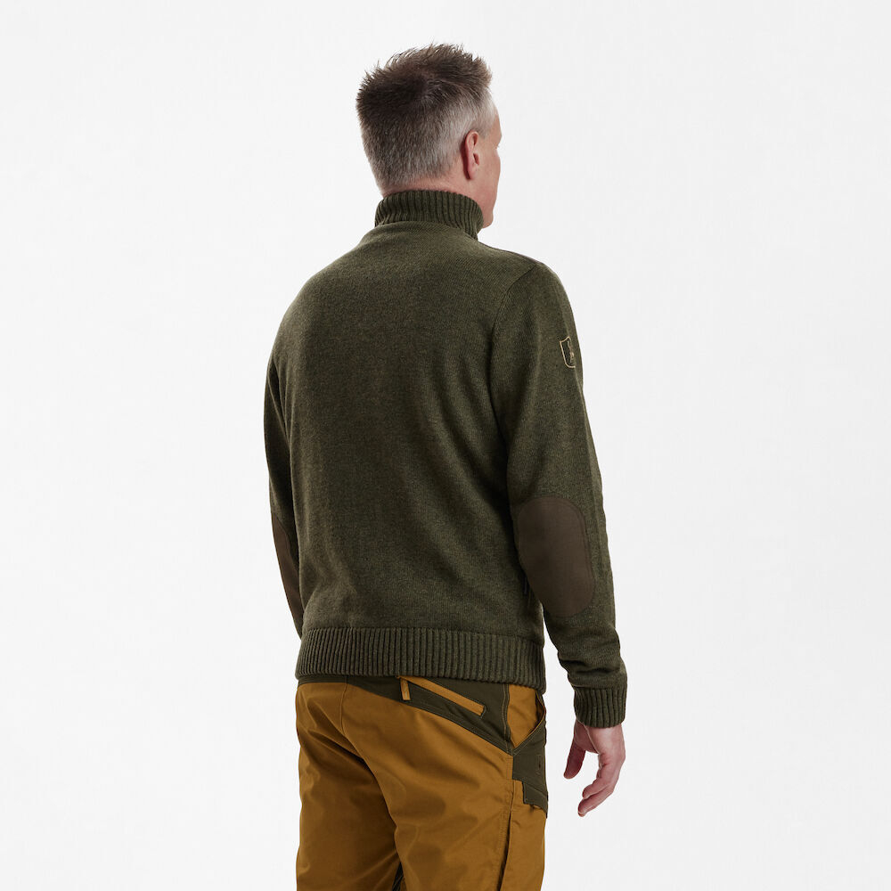 Свитер Deerhunter Carlisle Knit with Stormliner® (356 Green Melange)