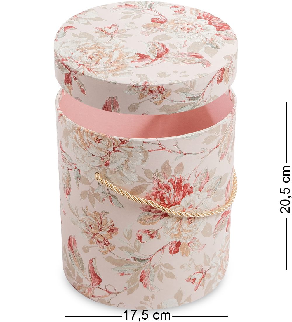 WG-78/3-D Коробка подарочная «Цилиндр» цв.розовый