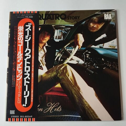 Винтажная виниловая пластинка LP The Suzi Quatro Story Golden Hits (Japan 1975) (Obi) Devil Gate Drive