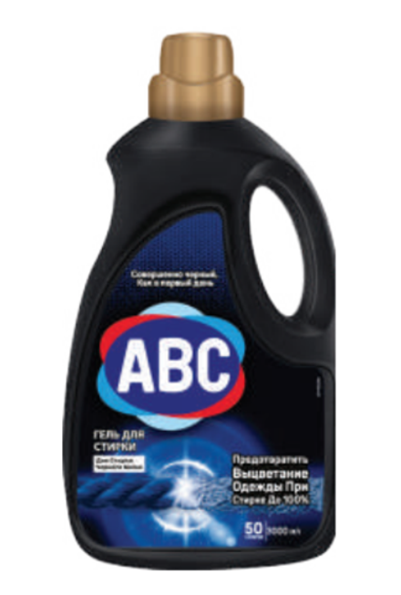 Жидкое моющее средство для стирки ABC Черный 3000 ML x 6