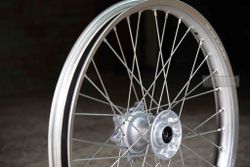 44650-KZZ-900. WHEEL SUB ASSY., FR. Front wheel spoke silver, Honda CRF250L 2012-2016.