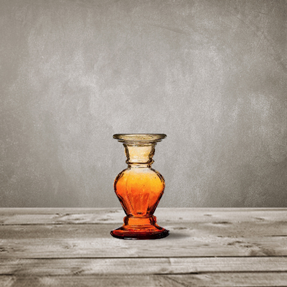 Подсвечник 20 см San Miguel оранжевый Испания фото