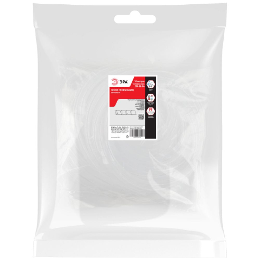 Лента спиральная монтажная ЭРА NO-225-335 СМ-08-06 10 м/уп | Лента спиральная монтажная