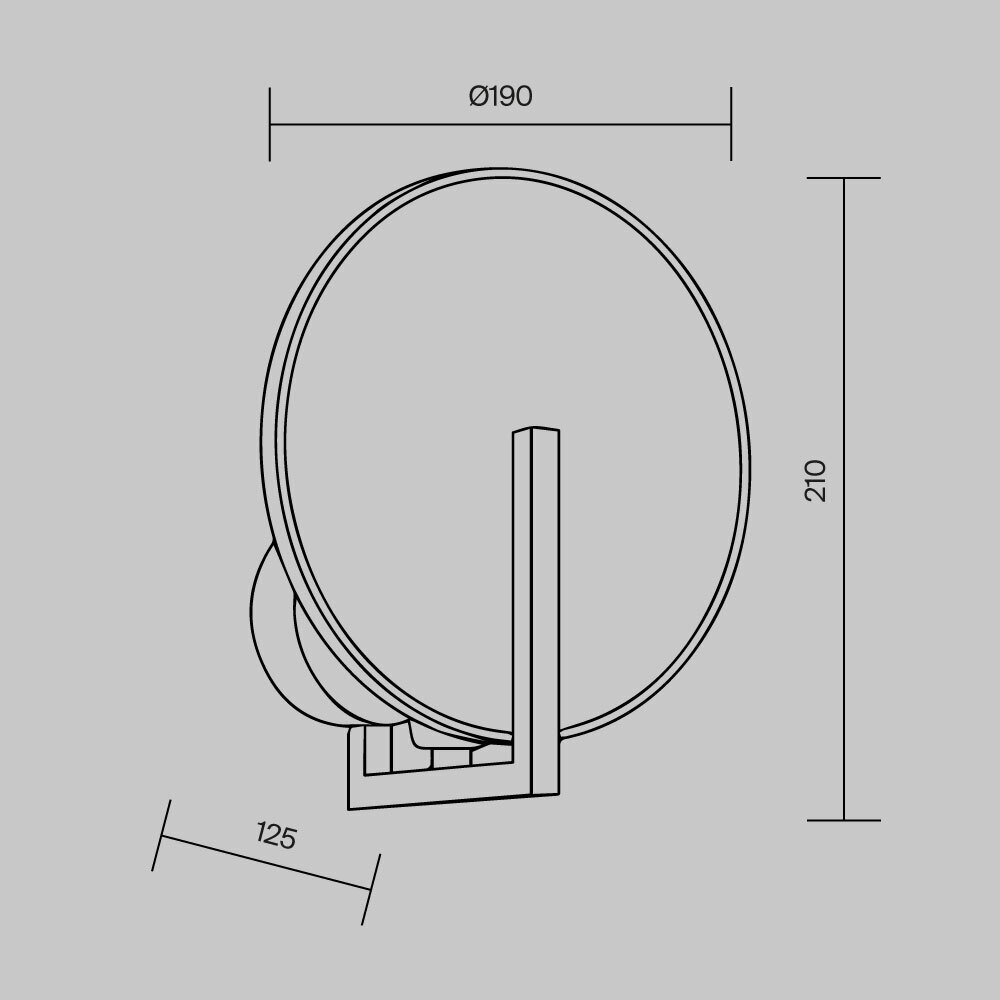 Настенный светильник Maytoni Marmo MOD099WL-01G2