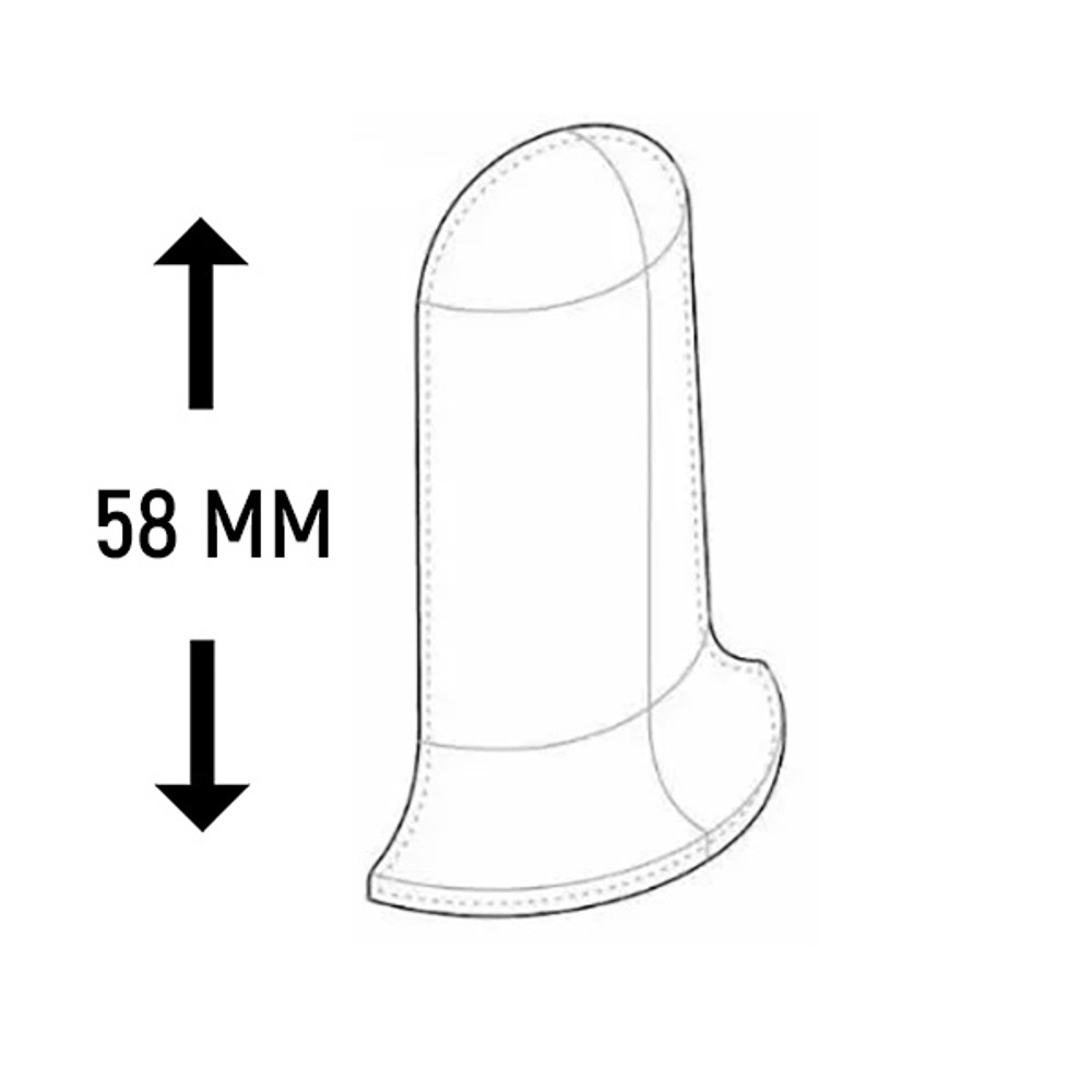 Плинтус Угол внешний к плинтусу Royce 58 мм