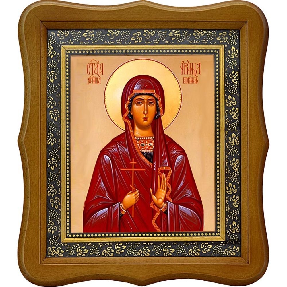 Ирина Коринфская Святая мученица. Икона на холсте.