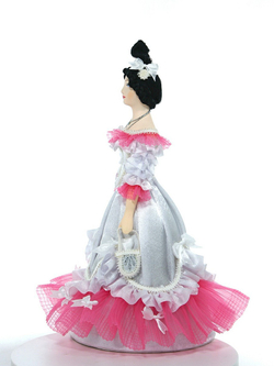 Кукла интерьерная Потешного промысла в светском костюме.