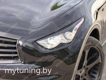 Реснички на фары фигурные для Infiniti FX