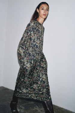 ZARA ПЛАТЬЕ С ЦВЕТОЧНЫМ ПРИНТОМ — ZW COLLECTION, РАЗНОЦВЕТНЫЙ