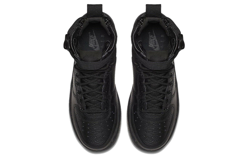 Кроссовки Nike Air Force 1 Triple Black GS (Подростковая размерная сетка)