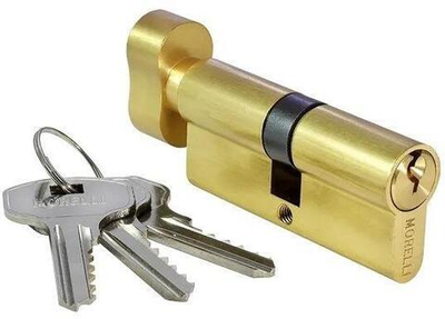 Ключевой цилиндр с заверткой (70 мм) 70CK золото