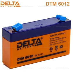 Аккумуляторная батарея Delta DTM 6012 (6V / 1.2Ah)