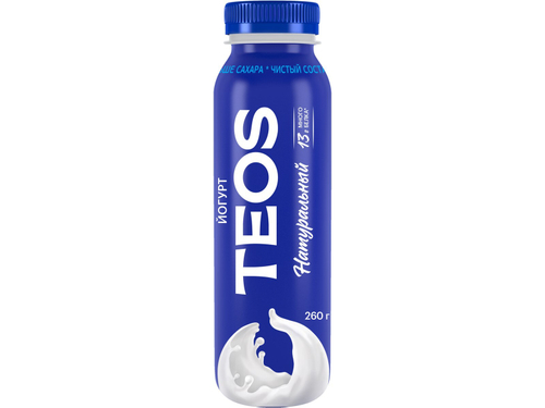 Teos Актив Йогурт Питьевой Натуральный 260гр